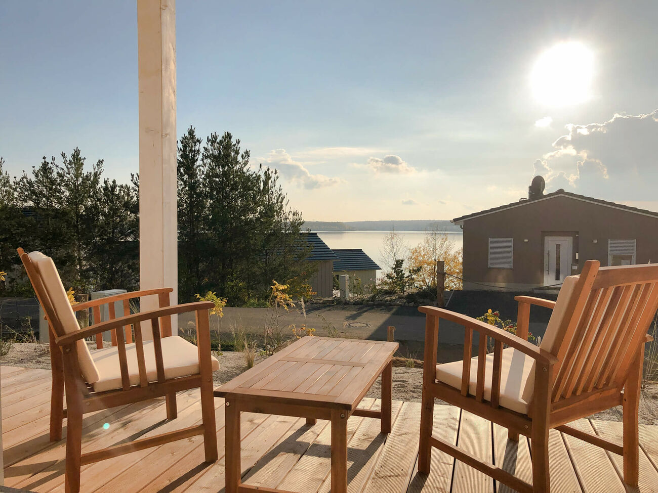 Seeblick & Sonne von früh bis spät im HAUS IM SCHILF